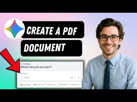 How to Create a PDF Document Directly in Gemini AI (full guide 2026)
