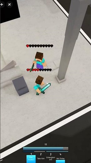 MINECRAFTS HEALTH BARS IN JJS (SKILLBUILDER) #roblox #jujutsushenanigans