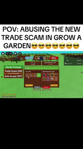 🛑 BIGGEST Trade Scam in Grow a Garden (Updated!) 🌾😨 #growagarden #fyp #trending #roblox