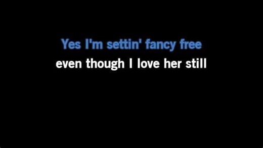 Karaoke (I'm Settin') Fancy Free - The Oak Ridge Boys - CDG, MP4, KFN - Karaoke Version