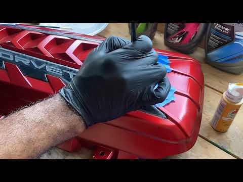 Showing How to Remove and Customized a C8 Corvette Engine Cover!