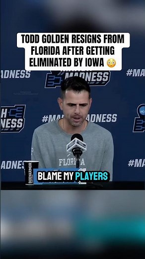 “I’m leaving Florida” - Todd Golden Postgame Interview - Iowa vs Florida - March Madness