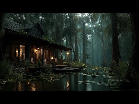 Bayou Ambience | Cicadas, Frogs, & Gentle Water | Sounds of the Swamp 🌿🐊