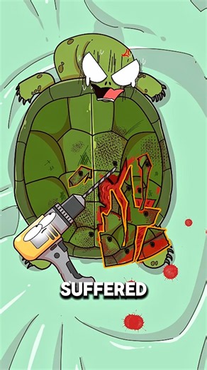 How Vets Repaired a Shattered Tortoise Shell 🐢🔩..!!#e2dhealth #animation #2dshow #health
