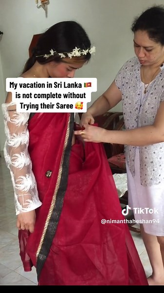 Sri Lanka Vacation: Trying their Beautiful Saree for the Perfect Outfit