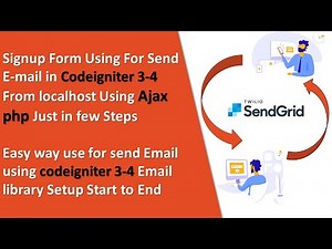 Send Email in Codeigniter 3-4 using localhost | PHP Send Grid Package Service 2020 Urdu/Hindi
