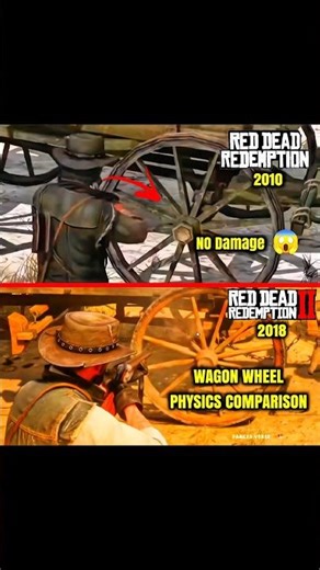 RDR1 vs RDR2 – Wagon Wheel Physics Comparison 😳🔥 (Realism Test!)