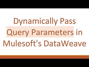 Dynamically Pass Query Parameters in Mulesoft's DataWeave