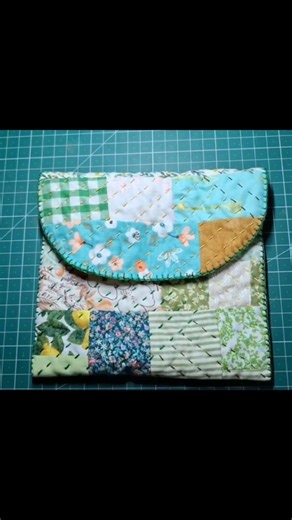 slow stitching pouch#slowstitching