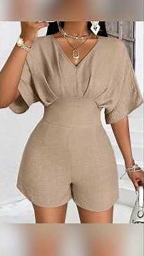 Can you imagine transforming shorts and a blouse into a beautiful empire-cut jumpsuit?