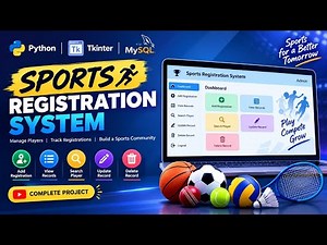 🏆 Sports Registration System Using Python & MySQL | Tkinter GUI | Complete Project