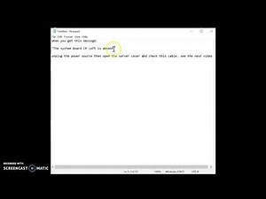 How to fix The system Board CP Left is absent. Dell server