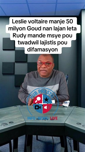 Leslie Voltaire, 50 Milyon Goud ak Lajan Leta