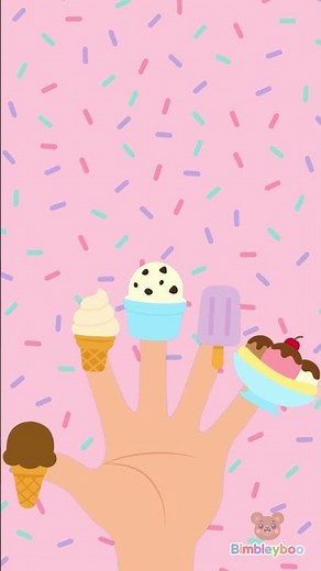 Finger Family Ice Cream Song 🍨 | Cookies & Cream, Ice Pop & Banana Split | Bimbleyboo