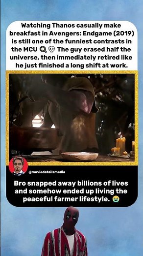 Thanos Really Retired After Completing His To-Do List 😭🍳 | Avengers: Endgame (2019)