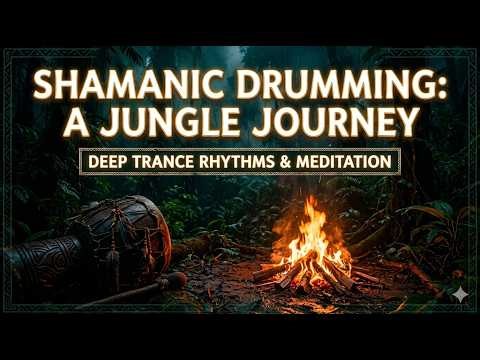 Shamanic Drums in Rainforest Night 🌿 | Tribal Ambient for Deep Meditation
