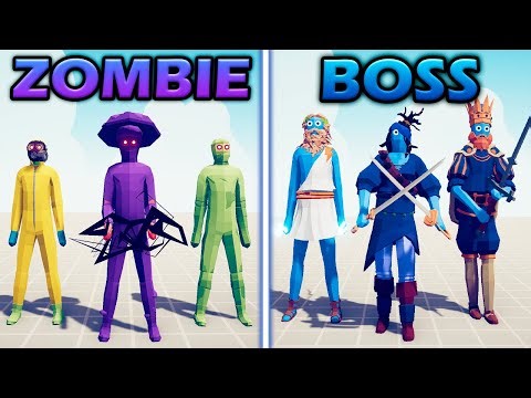 FANTASY ZOMBIES vs BOSSES TEAM - Totally Accurate Battle Simulator | TABS