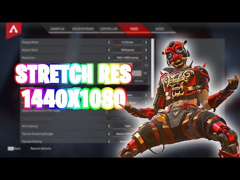 How to Play 1440x1080 Stretched Resolution without black bars in Apex Legends Season 9!