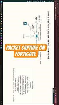 FortiGate packet capture explained | How to run packet capture on Fortinet firewall | Fortigate