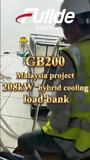 Fullde’s 208 kW air-liquid hybrid rack-mounted load bank #data #loadbank