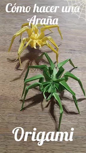 Cómo Hacer una Araña de Papel en Origami