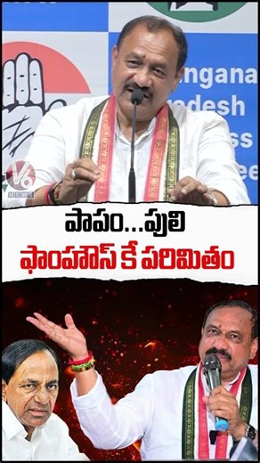 పాపం...పులి ఫాంహౌస్ కే పరిమితం : PCC Chief Mahesh Kumar Goud | V6 News