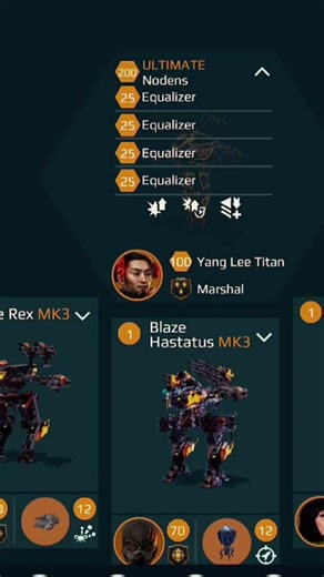 Atlas level zero vs max UE Nodens | War robots #robotwars