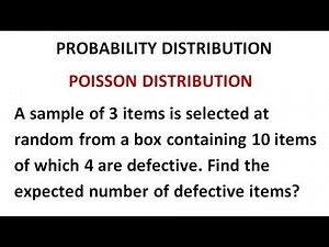 Poisson Distribution - Probability Distribution Problem