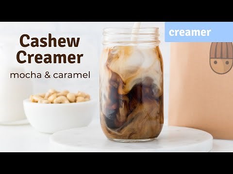 Healthy Cashew Creamer 2 Ways: Caramel & Mocha Creamer Recipes I Almond Cow