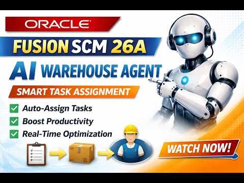 Oracle Fusion SCM 26A AI Agent | Inventory Tasking Assistant for Smart Warehouses