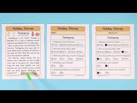 Thanksgiving Reading Comprehension Worksheet
