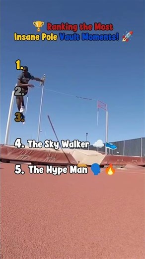 Defying gravity or defying logic? 🚀💀 Which of these pole vault moments left you speechless?