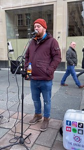 Take on Me . . . . By A-ha sung by The Opera Guy #aha #theoperaguy #music #buskers #buskersofglasgow #glasgowmusicscene #scotlandmusicscene #glasgow #scotland | BuskersofGlasgow