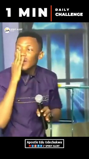 578K views · 10K reactions | 1 Minute Daily Challenge | Apostle Edu Udechukwu #apostleeduudechukwu #revivalhubinternational #eduudechukwu #revivalhub #SpiritAlert #1MinDailyChallenge #SpiritAlertTV | Spirit Alert | Facebook
