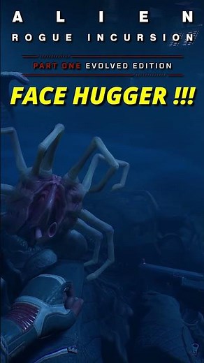 CRAZY FACE HUGGER SCENE🎃ALIEN ROGUE INCURSION #gaming #fyp #scary #halloween #survivalhorror #alien