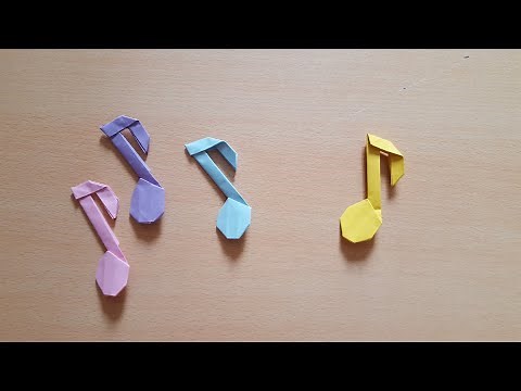 Music Note | How To Make An Origami Paper Music Note | Paper Craft | DIY Music Note
