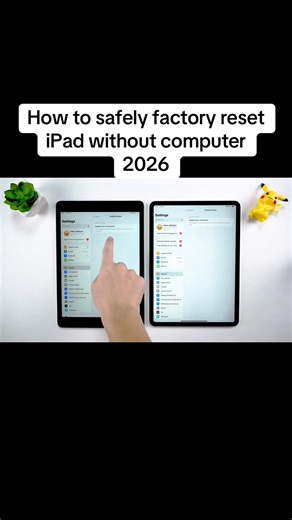 How to safely factory reset iPad without computer 2026 #iphonetipsandtricks #recovery #icloudbypass #activation #iphone