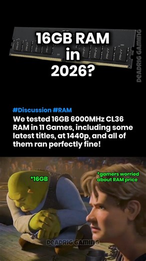 Is 16GB RAM enough for gaming in 2026