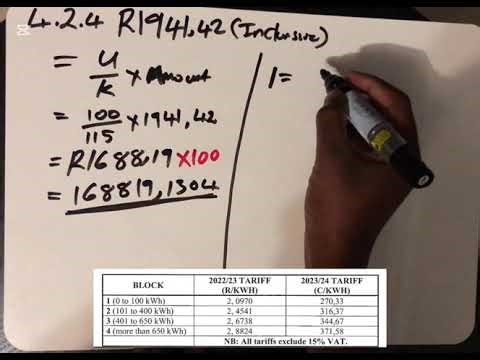 Mathematical literacy tariffs problem solving