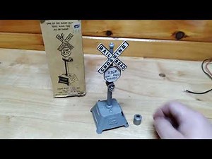 Marx # 417 Bell Crossing Signal part 1
