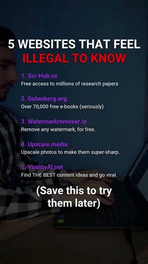 🚨 5 WEBSITES THAT FEEL ILLEGAL TO KNOW 🚨