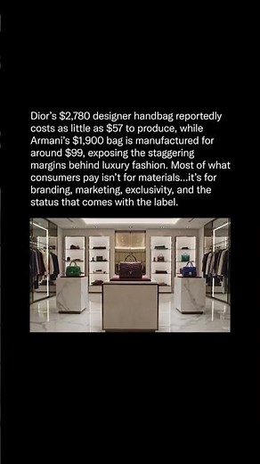 $2,780 Dior Bag vs $57 Cost: The Shocking Money Behind Designer Handbags