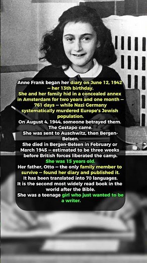 She Survived 700 Days in a Secret Attic—Only to Die Weeks Before Liberation #history #ww2 #viral