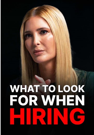 Ivanka Trump shares that when hiring, she prioritises working with people she trusts, respects, and genuinely enjoys being around. She values traits like good judgment, initiative, emotional intelligence, and self awareness over traditional markers like grades or titles. She also says she teaches her children that being a good person matters more than external achievements. What matters more to you, character or credentials? #podcast #ivankatrump #trump #politics
