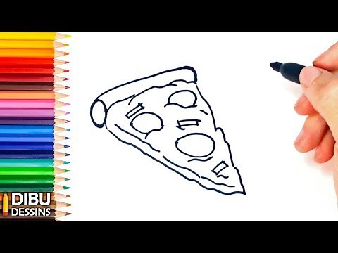 Comment dessiner une Pizza étape par étape