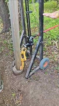 Removing your fence post using a fence post puller - Part 1