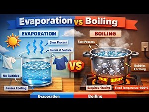 What is the Difference between Evaporation and Boiling? [Chemistry]