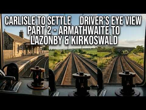 Carlisle to Settle Driver’s Eye View - Part 2 - Armathwaite to Lazonby & Kirkoswald #cabview