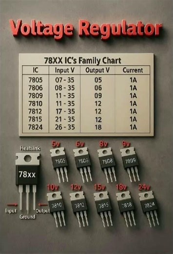 Voltage Regulator #trending #shorts #viralvideo #electronics #diy #circuits #voltage #regulator