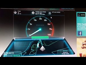 Spectrum Gig Speed Test on PC With WI-FI 7 Router Hardwired Connection